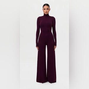 Naked Wardrobe $98 (current) NW SCULPT WIDE-LEG JUMPSUIT